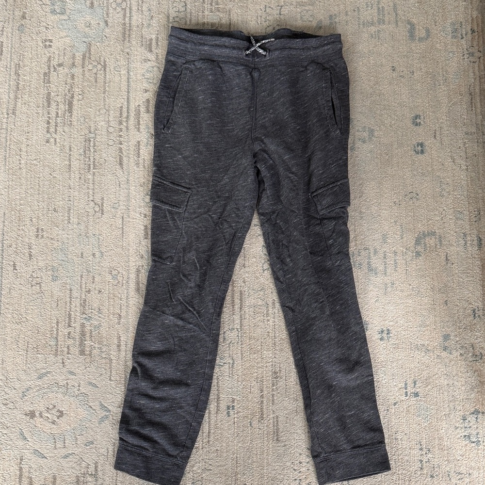 Kids Charcoal Gray jogger sweatpants